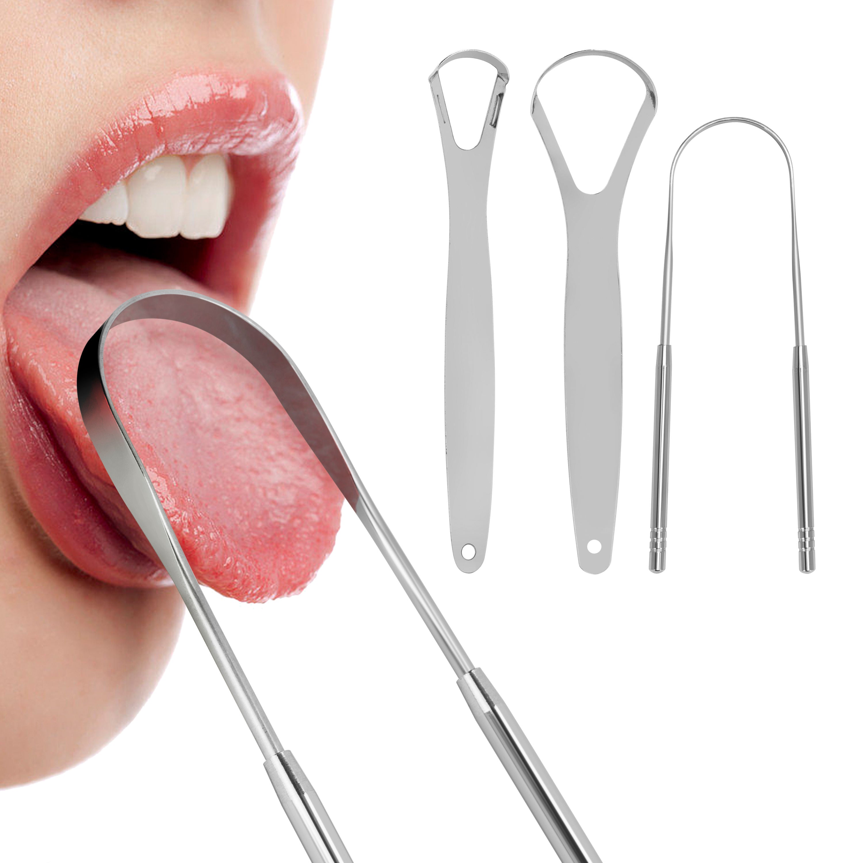 Premium Stainless Steel Tongue Scraper