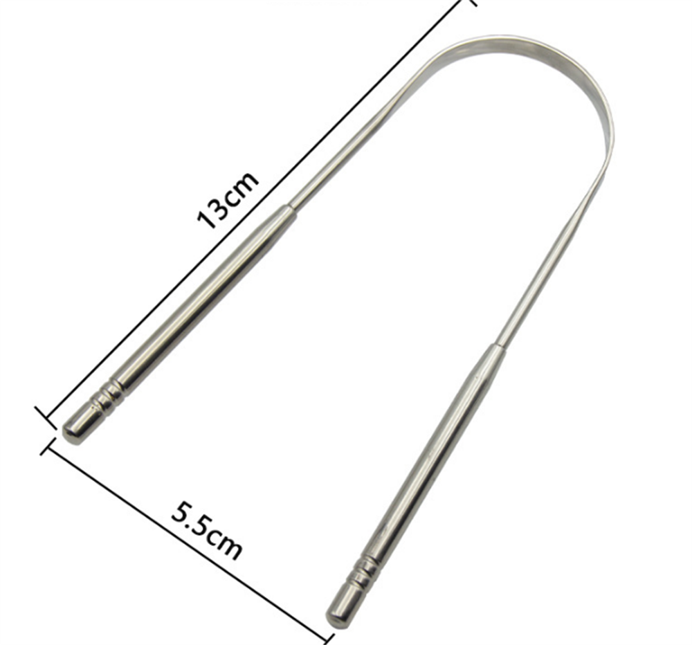 Premium Stainless Steel Tongue Scraper with Travel Case