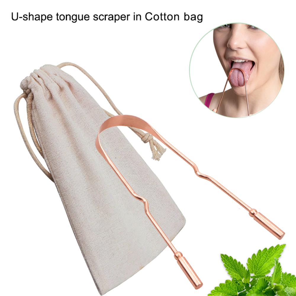 Pure Copper Tongue Cleaner Scraper